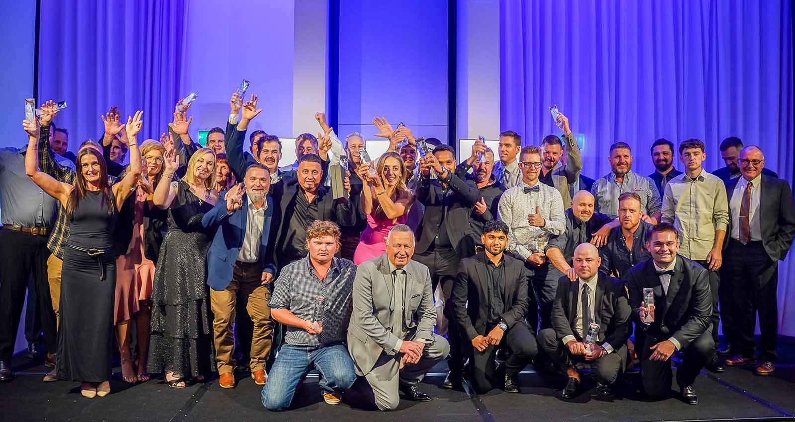Australian FENCING and GATE Awards Winners on stage in Sydney