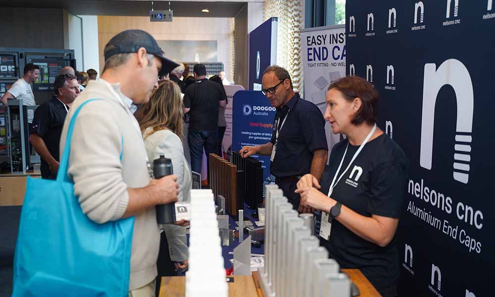 Trade Show visitors engaging with exhibitors