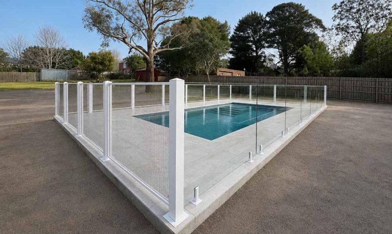 Fencing contractor Waters Edge Glass Fencing AFGI Awards entry