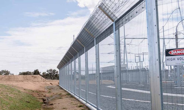 Security fencing project by LS Fencing entered in AFGI Awards
